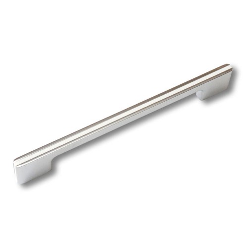 Ручка скоба 182160MP02PL21 цвет глянцевый хром / белый длина 182 мм, крепление 160 мм