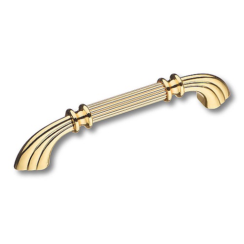 Ручка скоба 1890-60-128-053 цвет глянцевое золото длина 161 мм, крепление 128 мм 