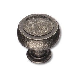 Ручка модерн кнопка 1915 0032 AIV цвет античное железо диаметр 32 мм