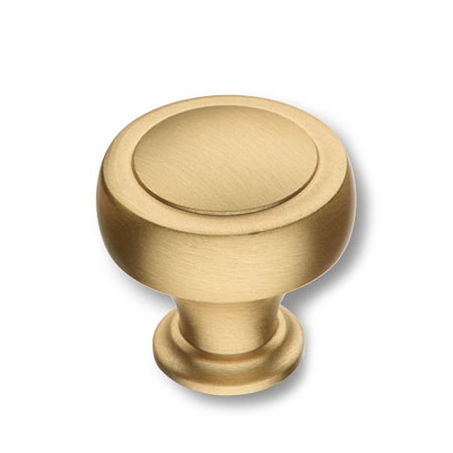 Ручка кнопка 1915 0032 BB цвет матовая латунь диаметр 32 мм 