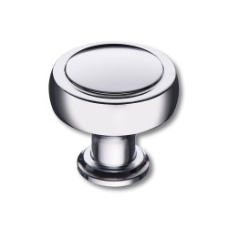 Ручка модерн кнопка 1915 0032 CR цвет глянцевый хром диаметр 32 мм