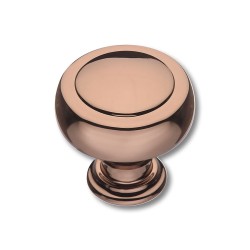 Ручка модерн кнопка 1915 0032 RS цвет розовый диаметр 32 мм