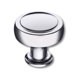 Ручка модерн кнопка 1915 0038 CR цвет глянцевый хром диаметр 38 мм 