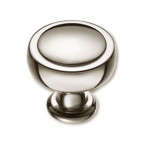 Ручка кнопка 1915 0038 PN цвет полированный никель диаметр 38 мм 