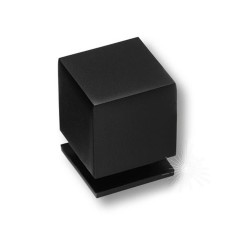 Ручка модерн кнопка куб 1954 0025 AL6 цвет черный ширина 25 мм