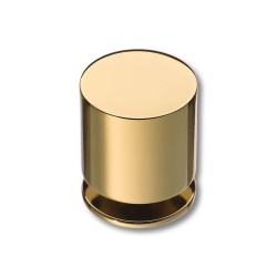 Ручка модерн кнопка цилиндр 1956 0026 GL цвет глянцевое золото диаметр 26 мм 