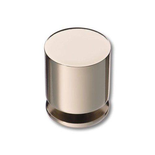 Ручка кнопка цилиндр 1956 0026 PN цвет глянцевый никель диаметр 26 мм