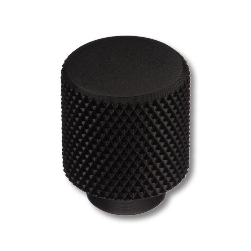 Ручка кнопка 1965 0008 AL6 цвет черный матовый диаметр 20 мм