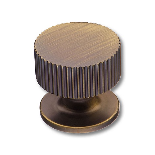 Ручка кнопка 1975 0032 ABM цвет состаренная латунь диаметр 32 мм