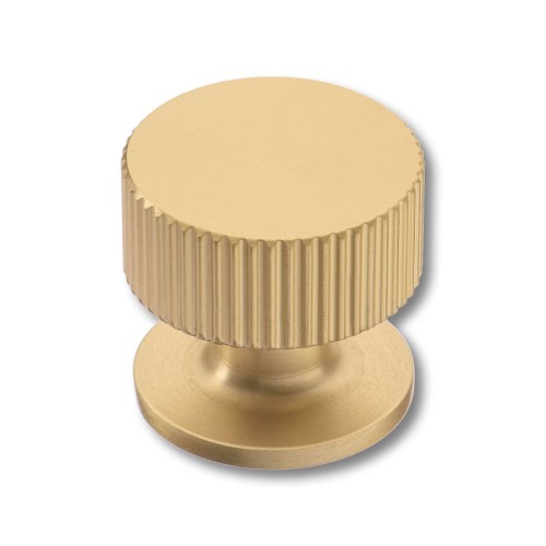 Ручка кнопка 1975 0032 BB цвет матовая латунь диаметр 32 мм