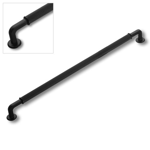 Ручка скоба 2160 0320 Matt Black цвет черный матовый длина 335 мм, крепление 320 мм