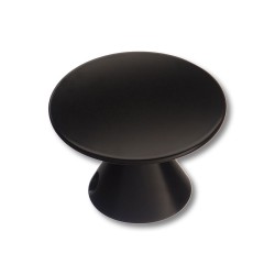 Ручка модерн кнопка круглая 2880-032 цвет черный матовый диаметр 60 мм 