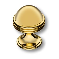 Ручка модерн кнопка 29-Gold цвет глянцевое золото диаметр 30 мм