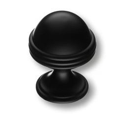 Ручка модерн кнопка 29-Matt Black цвет черный матовый диаметр 30 мм