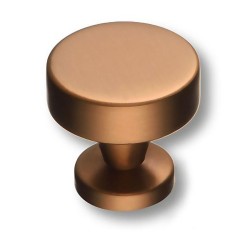 Ручка модерн кнопка 30-Bronze цвет бронза матовая диаметр 30 мм
