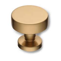 Ручка модерн кнопка 30-Champagne Gold цвет латунь матовая  диаметр 30 мм 