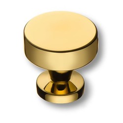 Ручка модерн кнопка 30-Gold цвет золото глянцевое диаметр 30 мм 