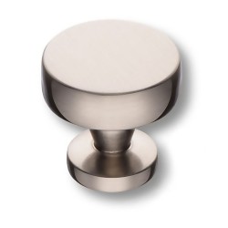 Ручка модерн кнопка 30-Inox цвет никель диаметр 30 мм
