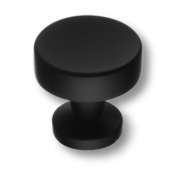 Ручка модерн кнопка 30-Matt Black цвет черный матовый диаметр 30 мм 
