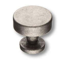 Ручка модерн кнопка 30-Silver цвет серебро диаметр 30 мм 