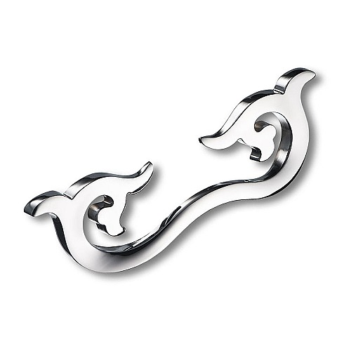 Ручка скоба 305128MP02 цвет глянцевый хром длина 167 мм, крепление 128 мм