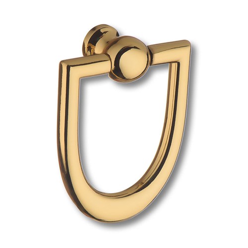 Ручка кольцо 3130 0044 GL-GL цвет глянцевое золото длина 56 мм