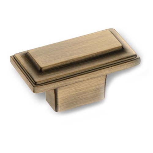 Ручка кнопка 3305 0016 ABM цвет состаренная латунь ширина 49 мм 