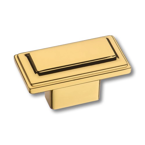 Ручка кнопка 3305 0016 GL цвет глянцевое золото ширина 49 мм