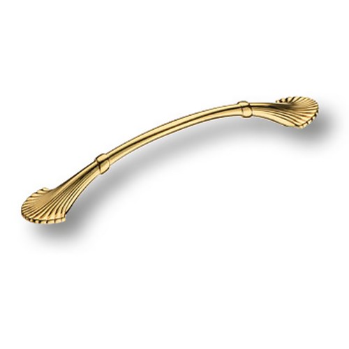 Ручка скоба 352128MP11 цвет глянцевое золото длина 172 мм, крепление 128 мм