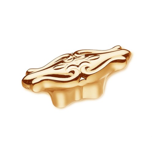 Ручка кнопка 353016MP11 цвет глянцевое золото длина 51 мм, крепление 16 мм 