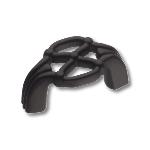 Ручка кнопка-скоба 357032MP24 цвет черный матовый длина 44 мм, крепление 32 мм