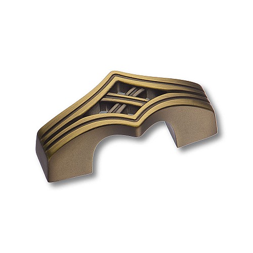 Ручка кнопка-скоба 360032MP32 цвет состаренная латунь длина 50 мм, крепление 32 мм