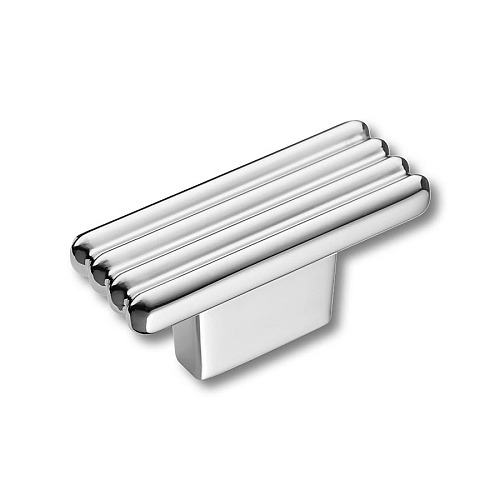 Ручка кнопка 372016MP02 цвет глянцевый хром длина 51 мм, крепление 16 мм 