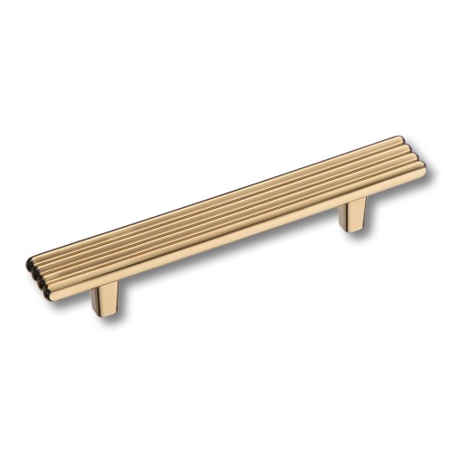 Ручка скоба 372096MP11 цвет глянцевое золото длина 147 мм, крепление 96 мм