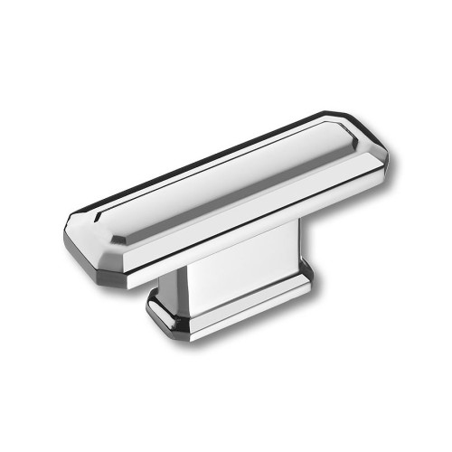 Ручка кнопка 4101 016MP02 цвет глянцевый хром длина 59 мм, крепление 16 мм