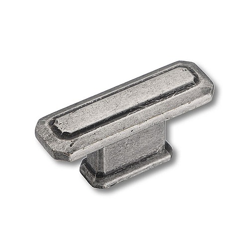 Ручка кнопка 4101 016MP14 цвет античное серебро длина 59 мм, крепление 16 мм