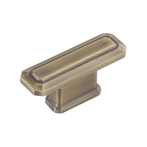 Ручка кнопка 4101 016MP30 цвет матовая античная латунь длина 59 мм, крепление 16 мм 