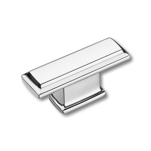 Ручка кнопка 4104 016MP02 цвет глянцевый хром длина 61 мм, крепление 16 мм