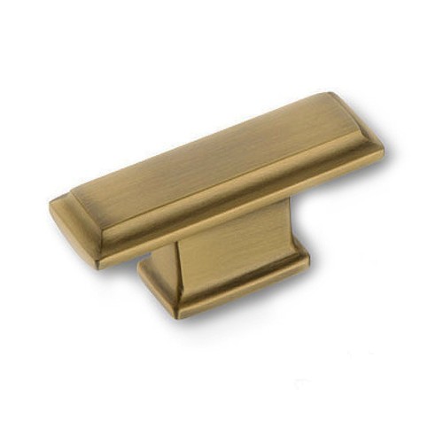 Ручка кнопка 4104 016MP30 цвет матовая античная латунь длина 61 мм, крепление 16 мм