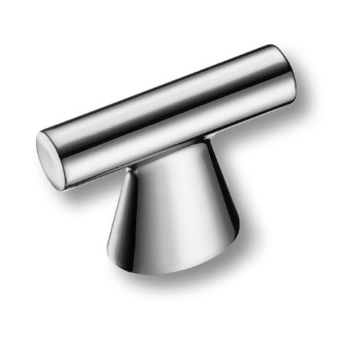 Ручка кнопка 4119 016MP02 цвет глянцевый хром длина 50 мм, крепление 16 мм 