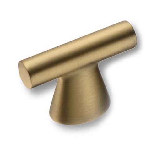 Ручка кнопка 4119 016MP30 цвет матовая античная латунь длина 50 мм, крепление 16 мм