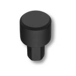 Ручка модерн кнопка 4126 001MP24 цвет черный матовый диаметр 20 мм 