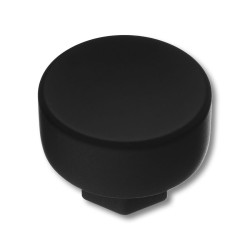 Ручка модерн кнопка 4126 002MP24 цвет черный матовый диаметр 40 мм