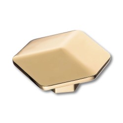 Ручка модерн кнопка 4129 016MP11 глянцевое золото ширина 67 мм