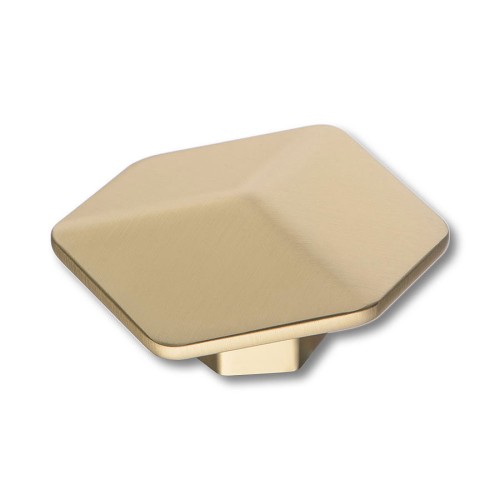 Ручка кнопка 4129 016MP35 матовая латунь ширина 67 мм 