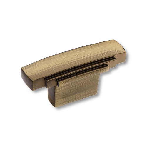 Ручка кнопка 4215 0016 ABM цвет состаренная латунь длина 53 мм, крепление 16 мм 