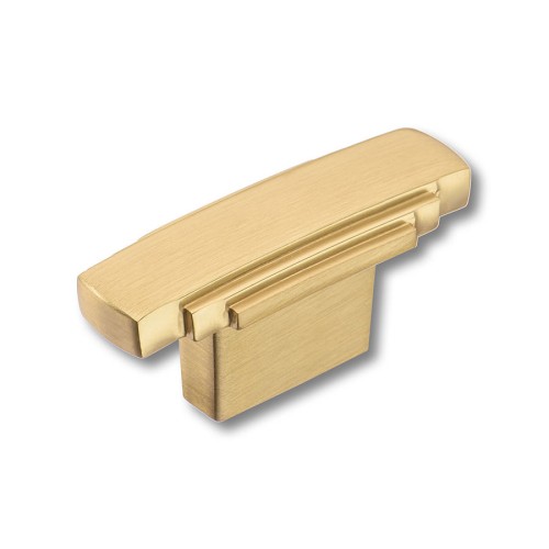 Ручка кнопка 4215 0016 BB цвет матовая латунь длина 53 мм, крепление 16 мм