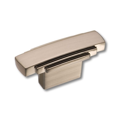 Ручка кнопка 4215 0016 NB цвет брашированный никель длина 53 мм, крепление 16 мм 