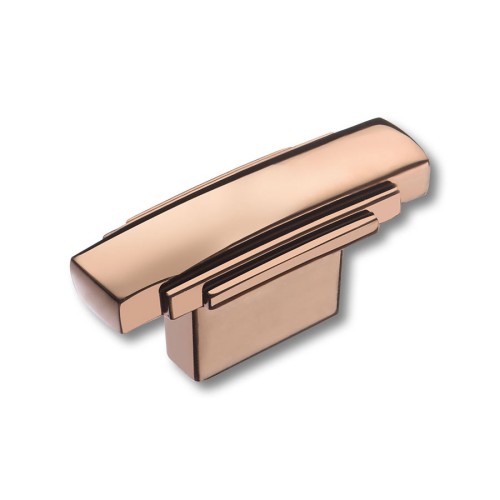 Ручка кнопка 4215 0016 RS цвет розовый длина 53 мм, крепление 16 мм