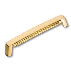 Ручка модерн скоба 4215 0128 GLB цвет брашированное золото длина 138 мм 